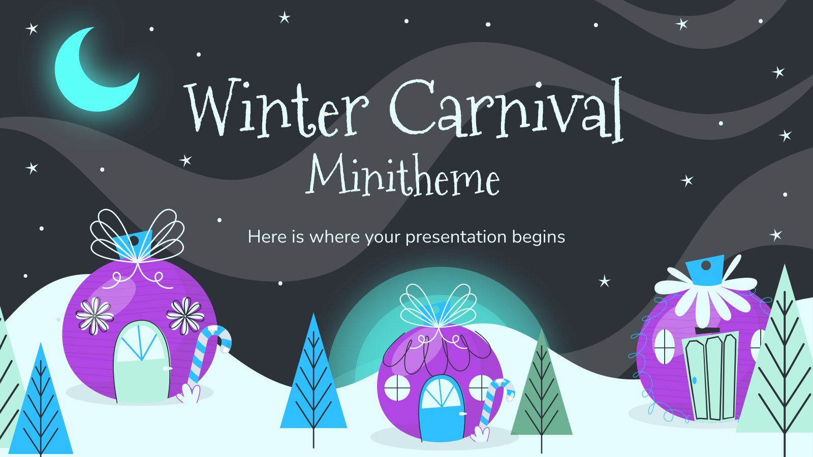 Winter Carnival Minitheme presentation template 