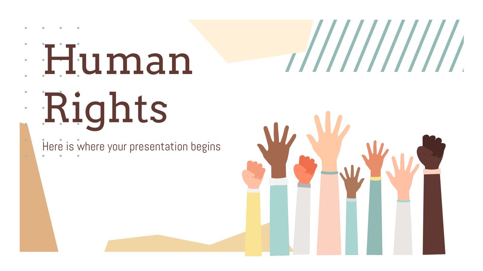 Human Rights Lesson presentation template 