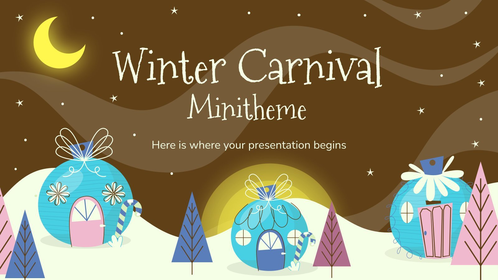 Winter Carnival Minitheme presentation template 