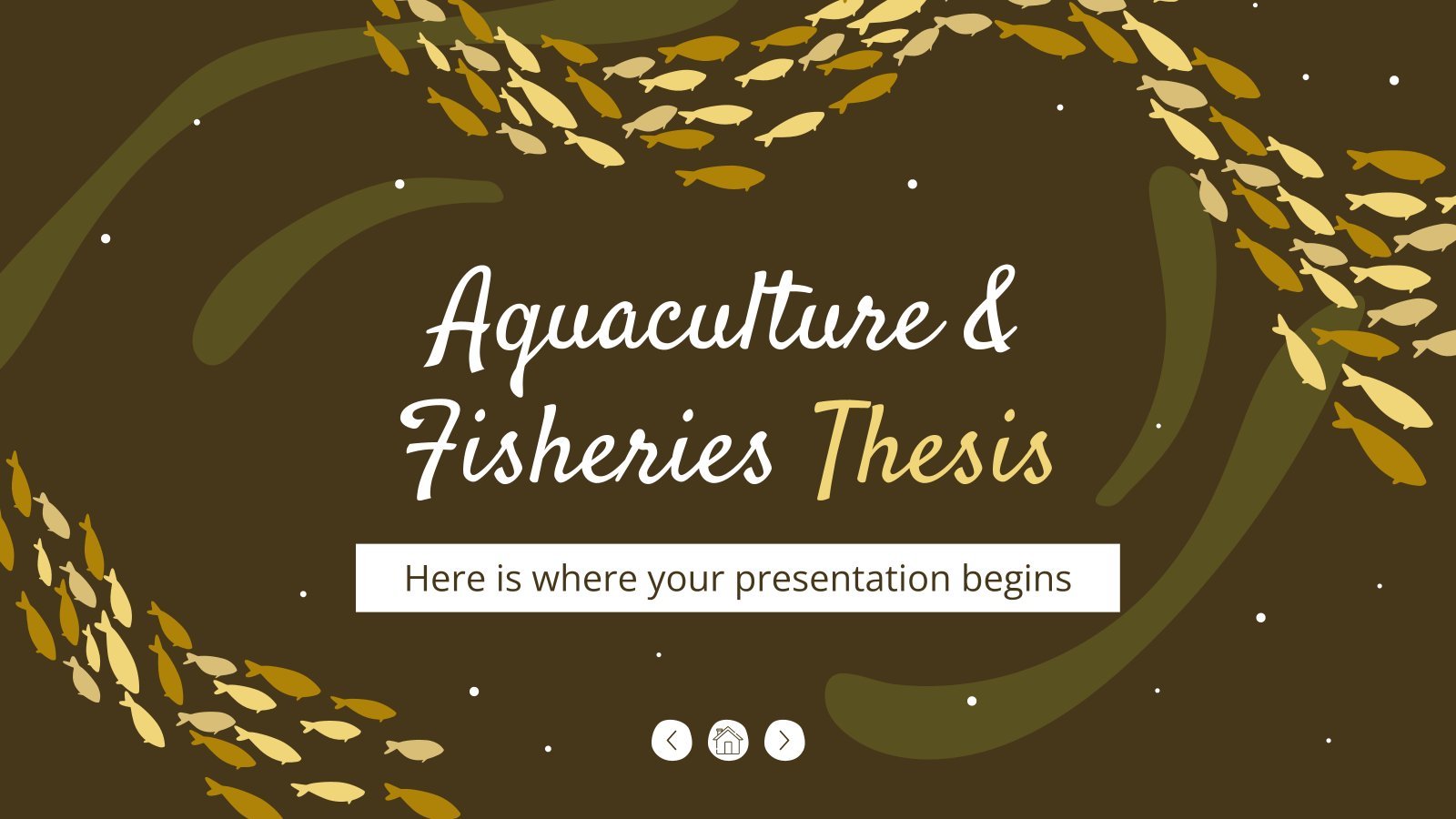 Aquaculture & Fisheries Thesis presentation template 