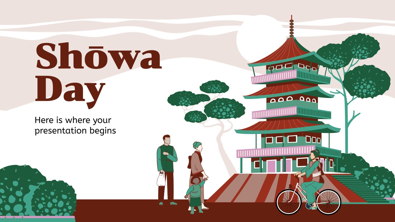 Shōwa Day presentation template 