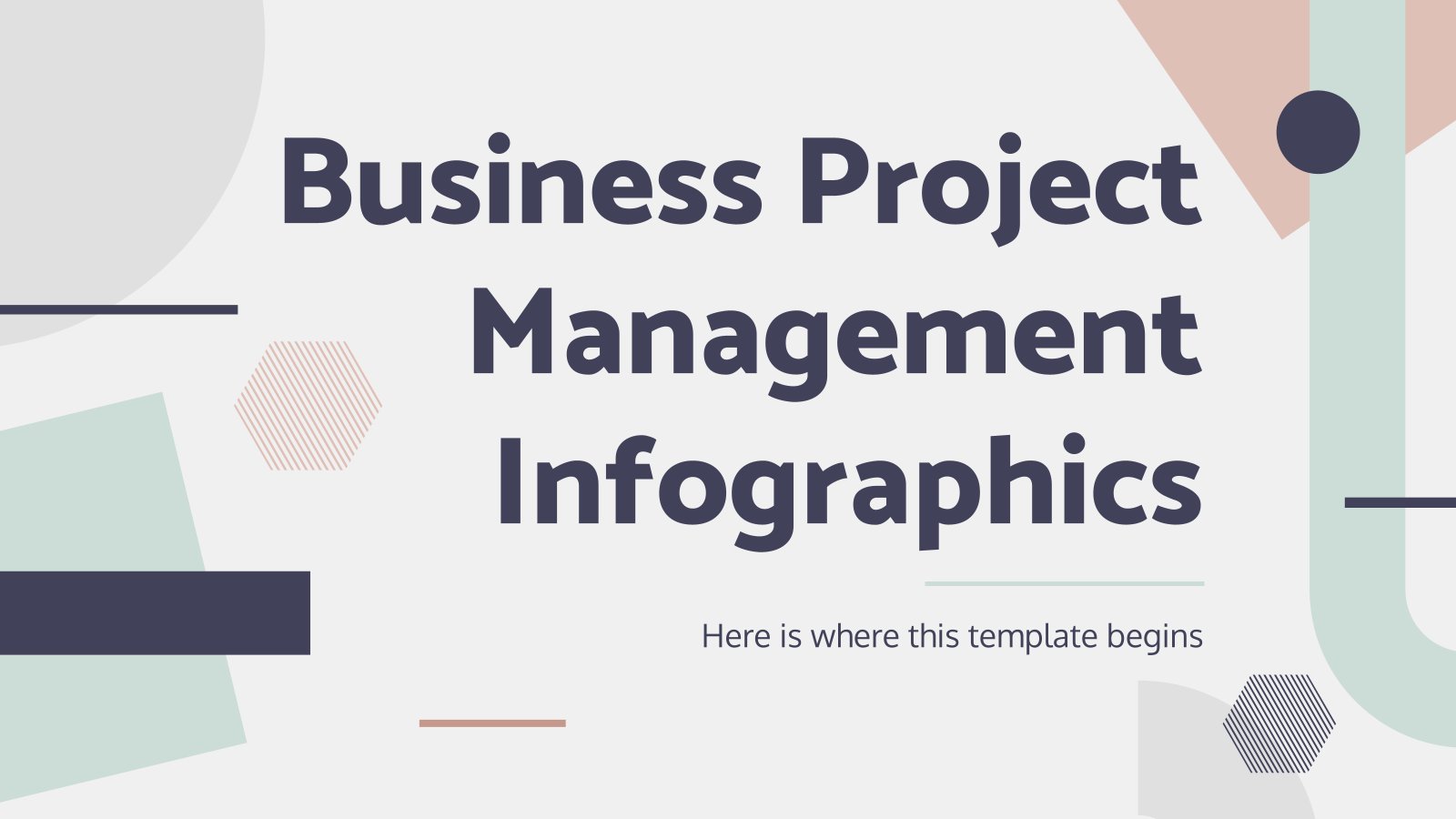 Business Project Management Infographics presentation template 