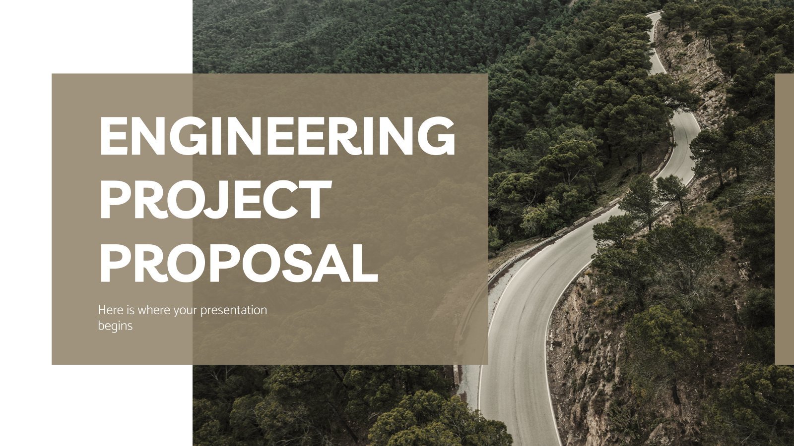 Engineering Project Proposal presentation template 