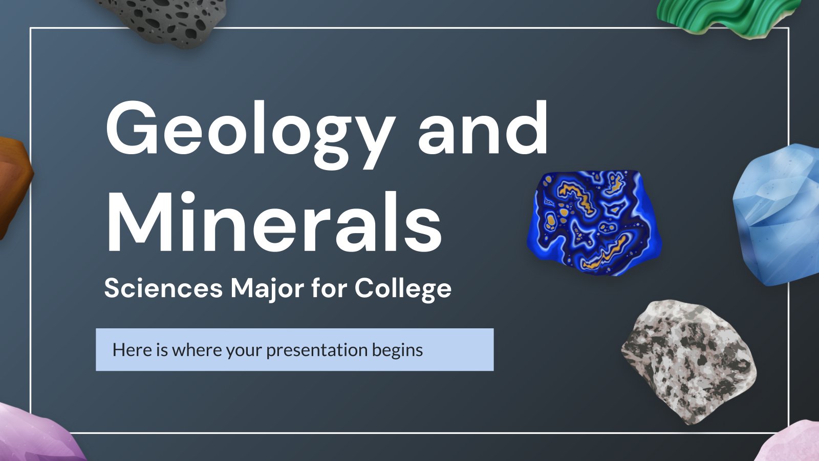 Geology and Minerals Sciences Major for College presentation template 