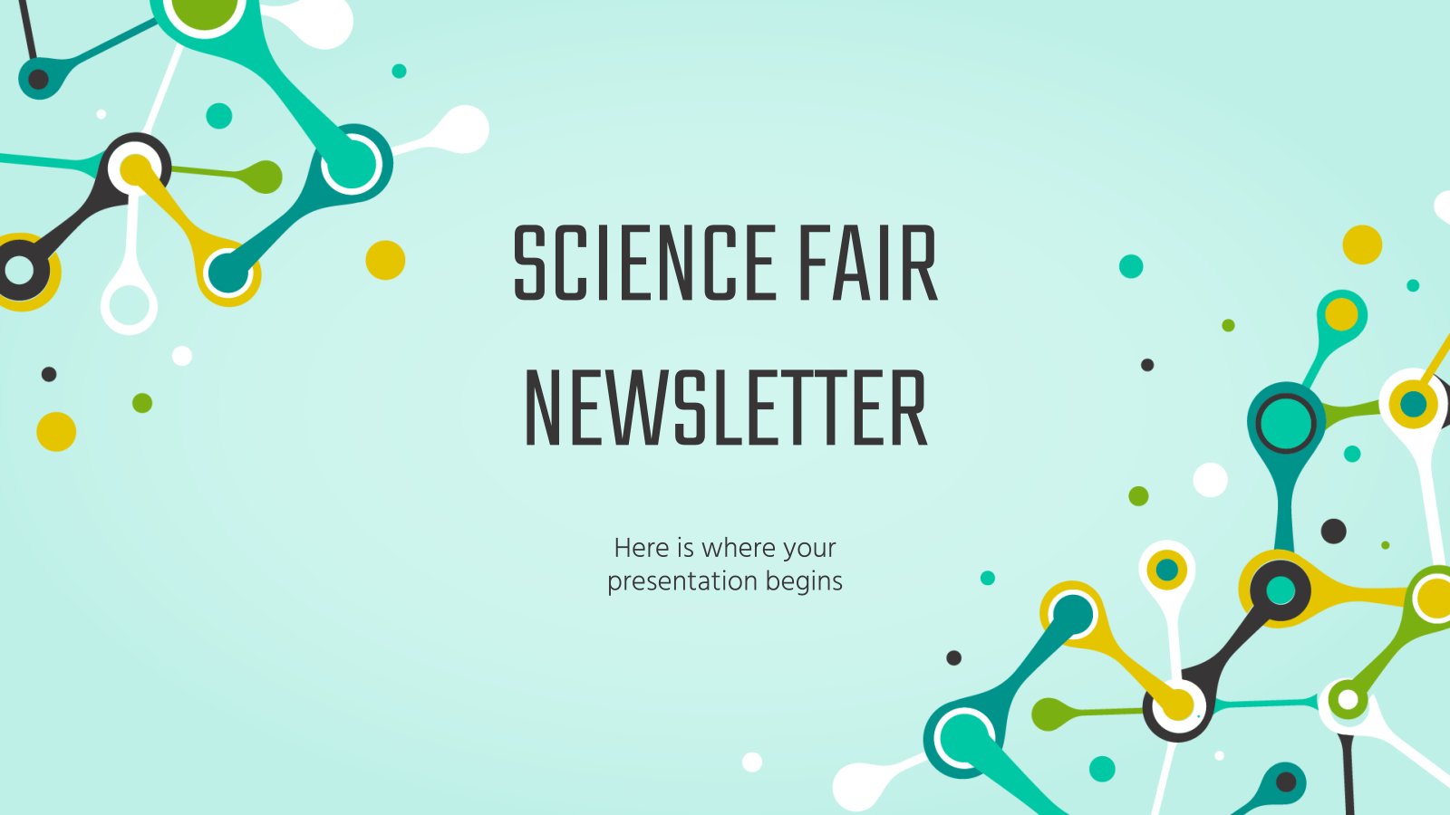 Science Fair Newsletter presentation template 