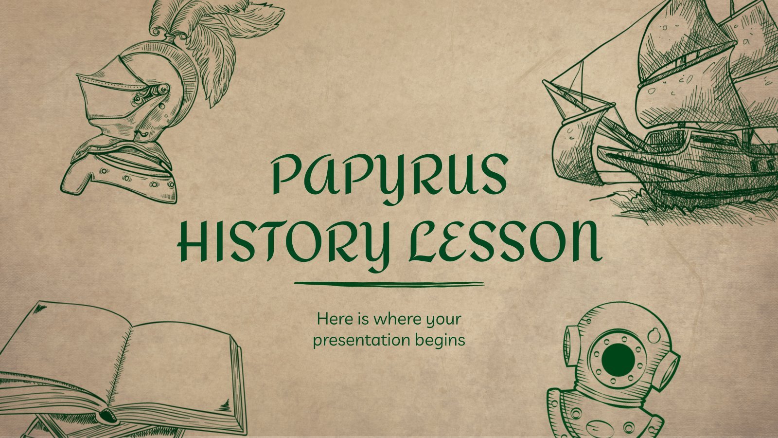 Papyrus History Lesson presentation template 