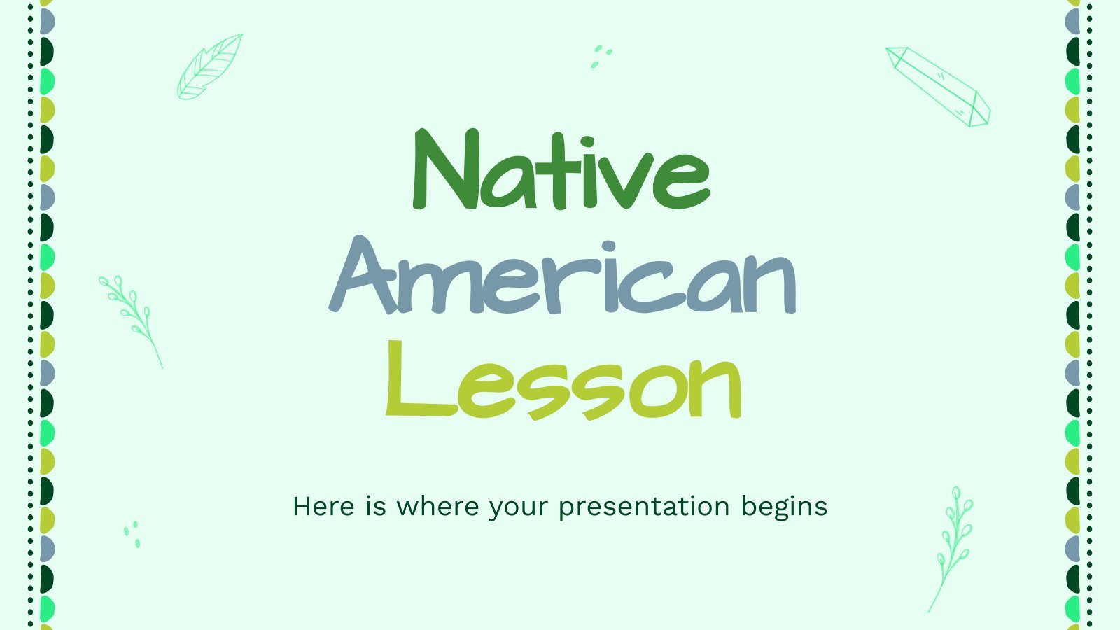 Native American Lesson presentation template 