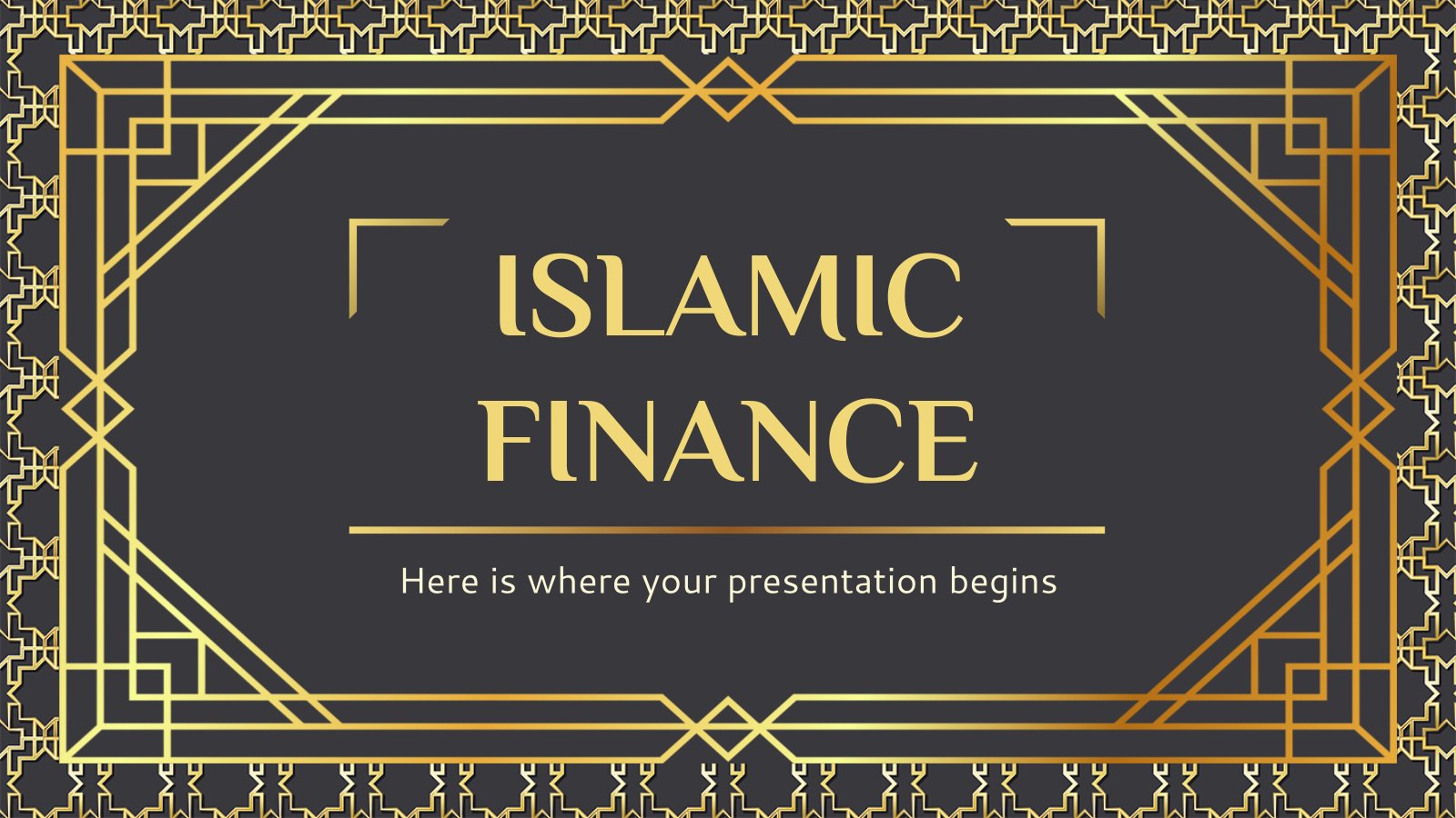 Islamic Finance presentation template 