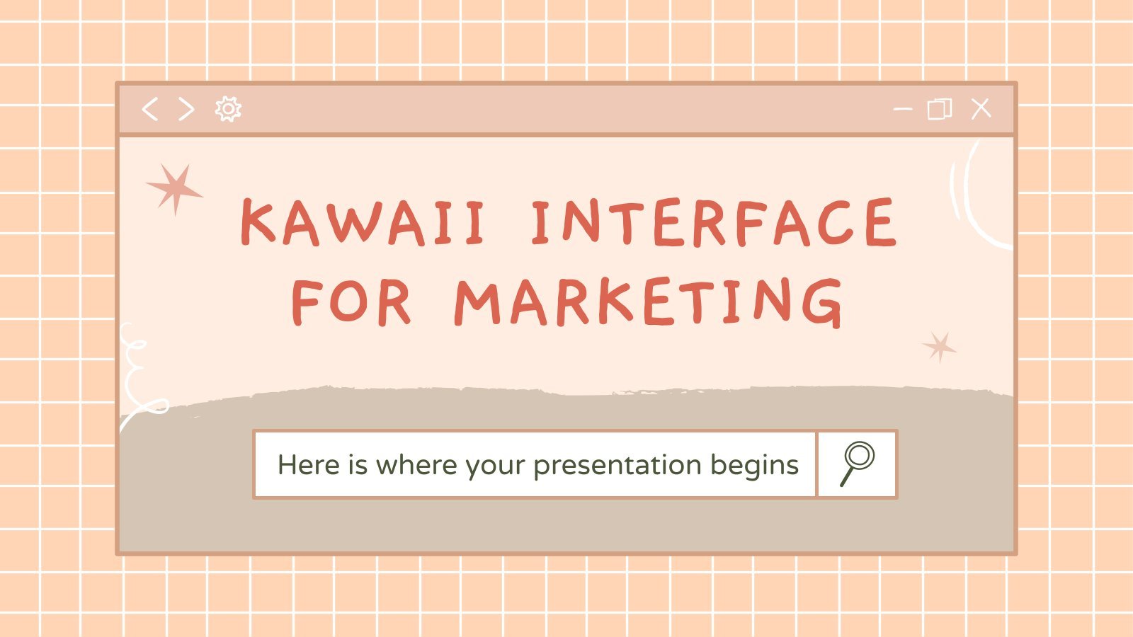 Kawaii Interface for Marketing presentation template 