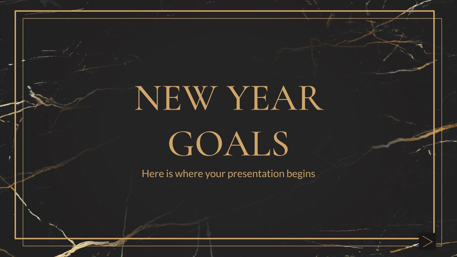 New Year Goals presentation template 