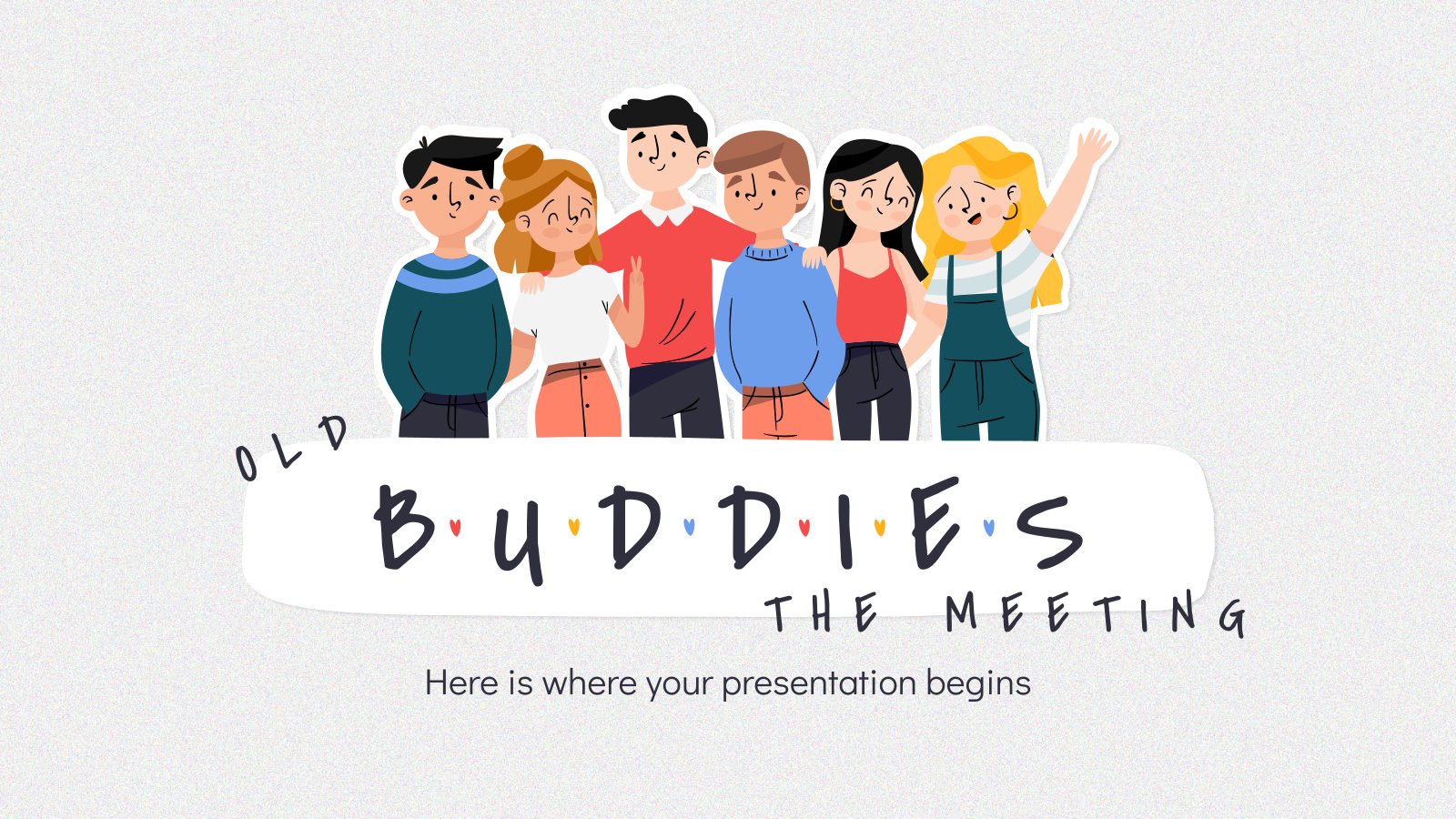 Old Buddies The Meeting presentation template 