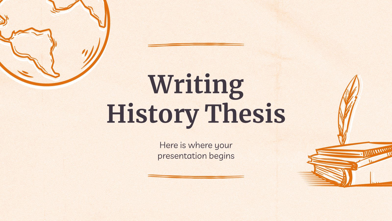 Writing History Thesis presentation template 