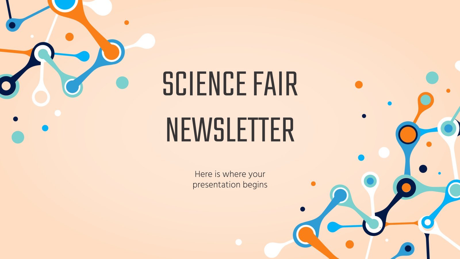 Science Fair Newsletter presentation template 