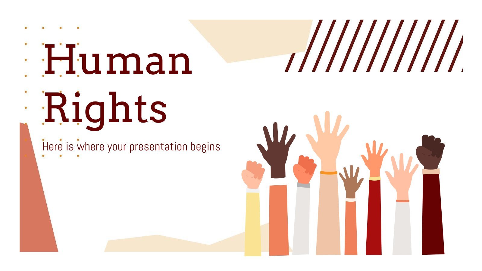 Human Rights Lesson presentation template 