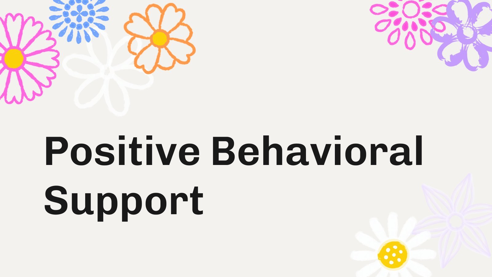 Positive Behavioral Support presentation template 