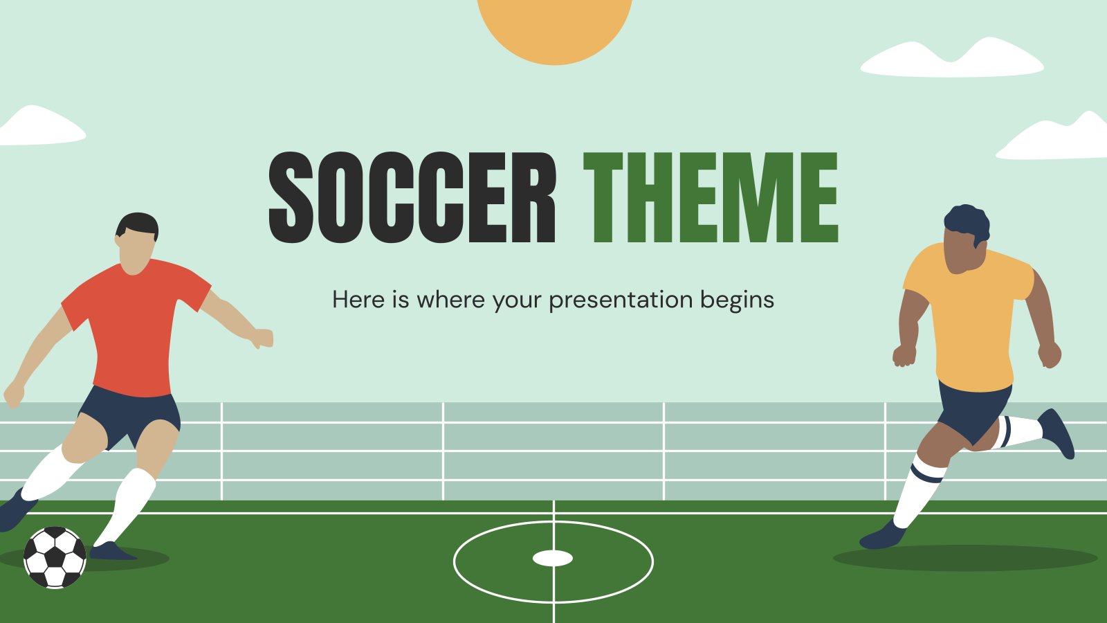 Soccer Theme presentation template 