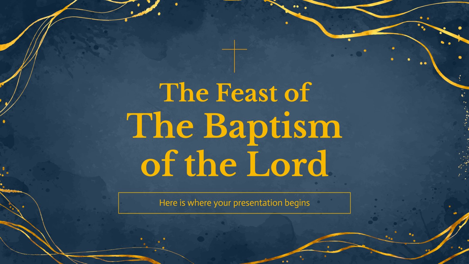 The Feast of The Baptism of the Lord presentation template 