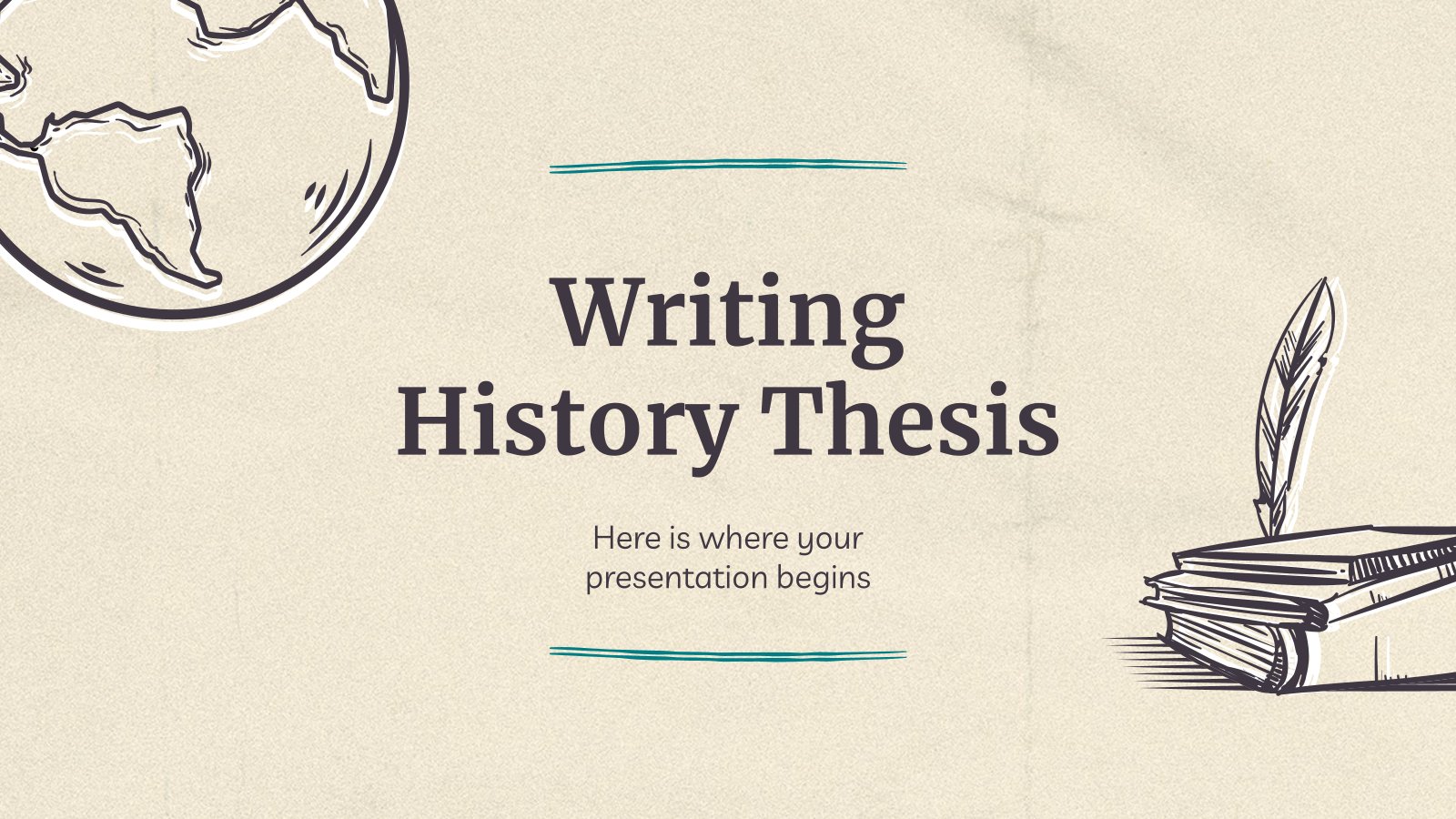 Writing History Thesis presentation template 