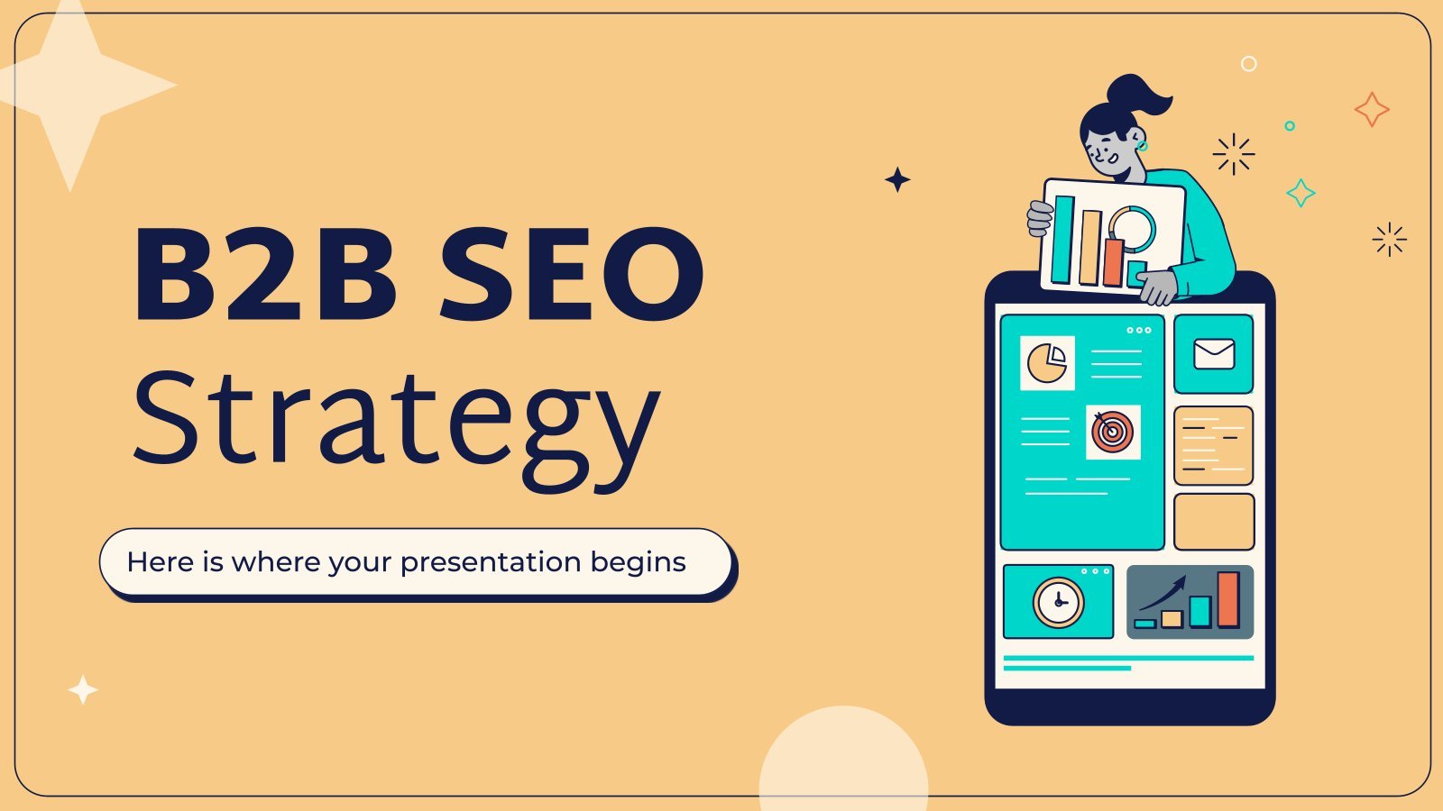 B2B SEO Strategy presentation template 