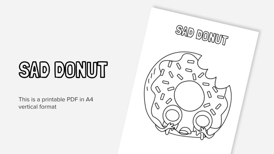 Cover Sad donut by Slidesgo