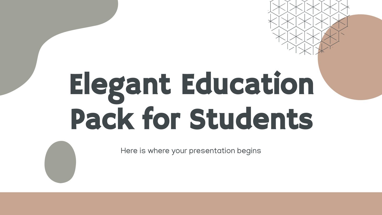 Elegant Education Pack for Students presentation template 