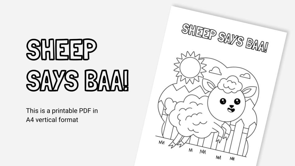 Sheep Says Baa! by Slidesgo