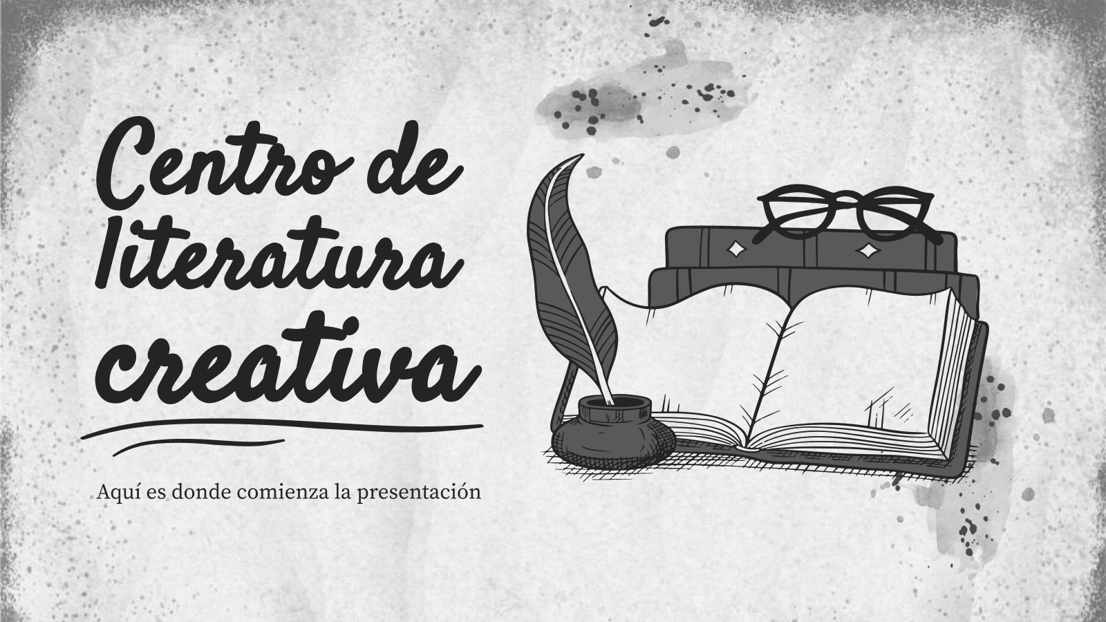 Modelo de apresentação Centro de literatura criativa espanhola