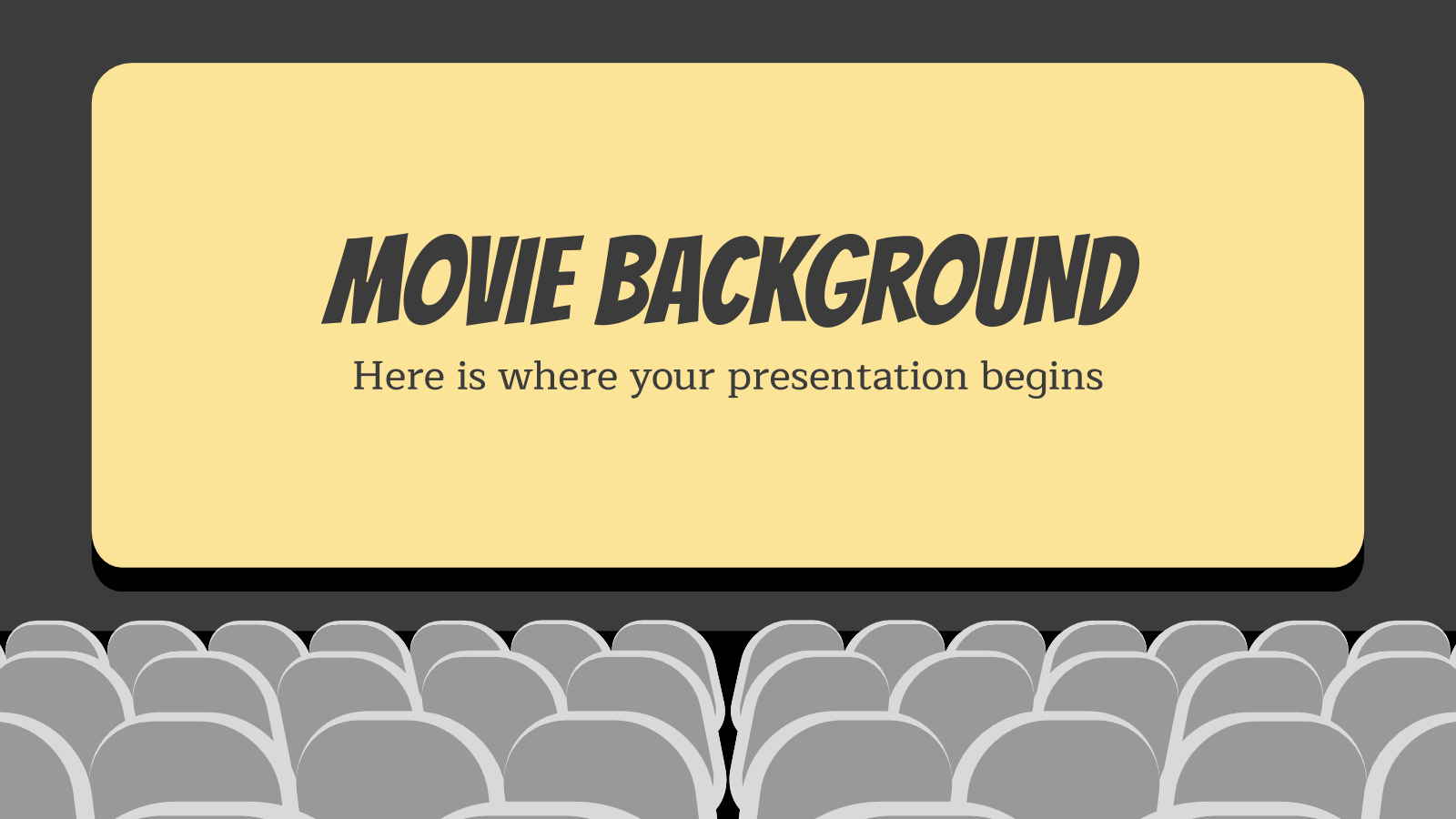 Movie Background presentation template 