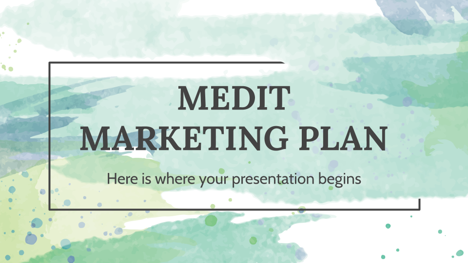 Plan marketing Méditation Modèles de présentation